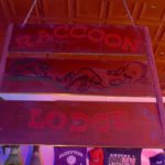 Raccoon Lodge sign.