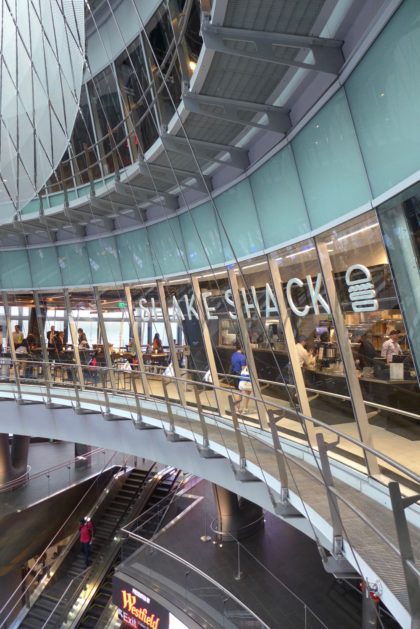 Shake Shack Fulton Center from stairs