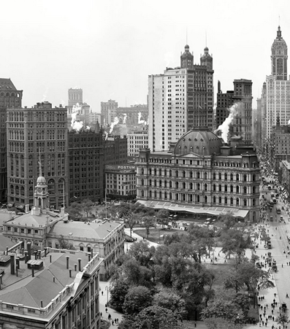 City Hall area in 1908
