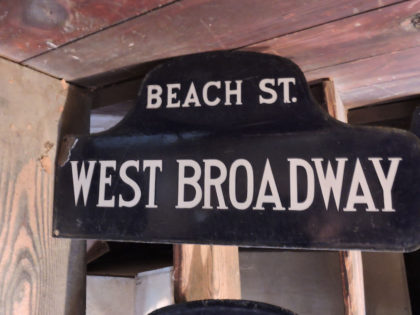 Old W. Broadway sign