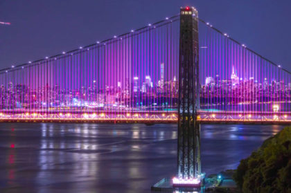 George Washington Bridge light rendering
