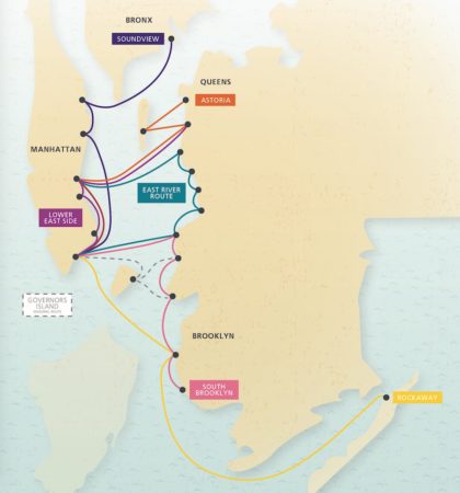 Citywide Ferry map