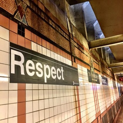 Respect sign by J.